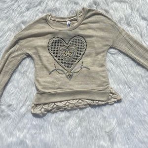 NEW!! Girls new knitworks long sleeve, size 10/12